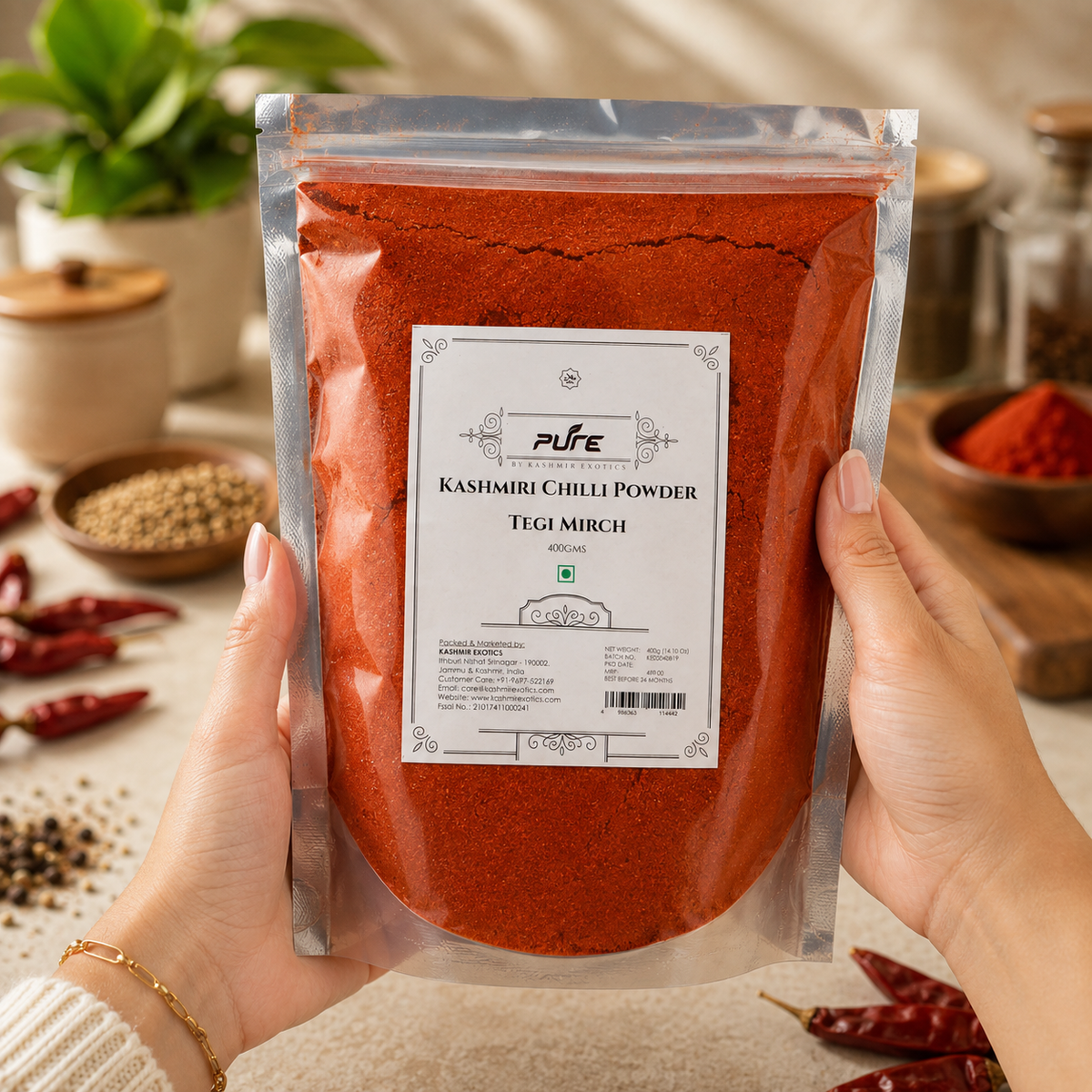 Pure Kashmiri Red Chilli Powder