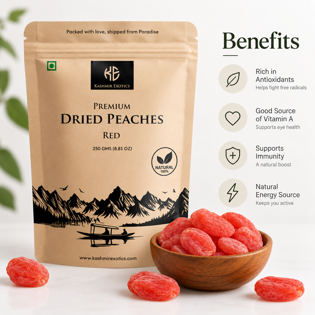 Premium Dried Red Peach  250gm