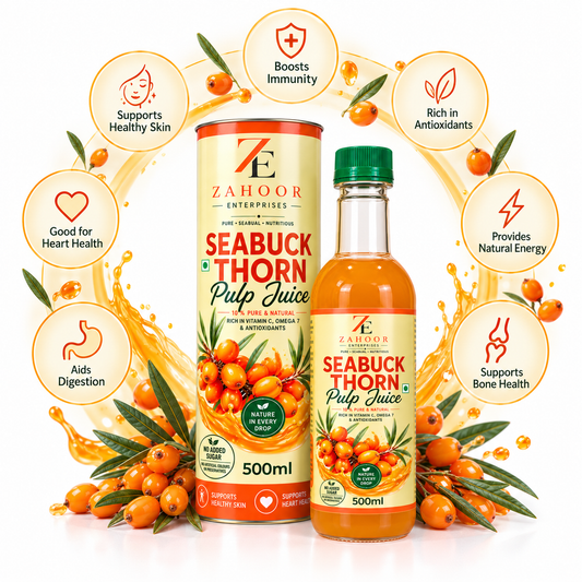 Natural Sea Buckthorn Pulp Juice Cold Pressed 500ml