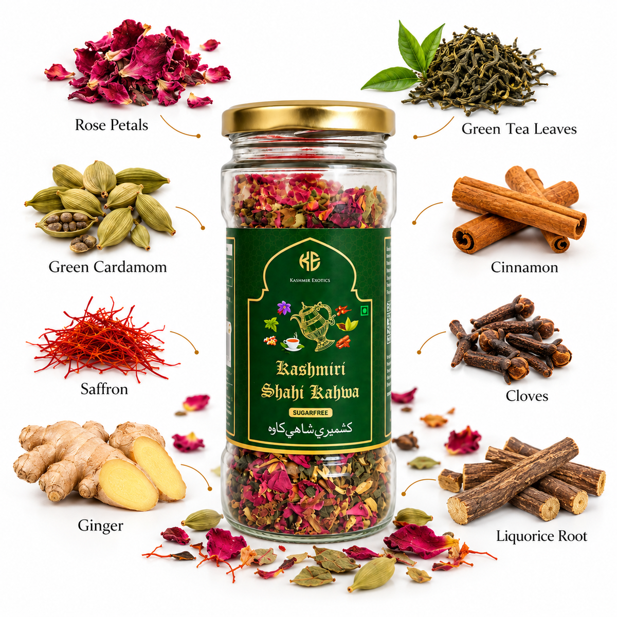 Kashmiri Shahi Kahwa (Sugar Free) 100gm