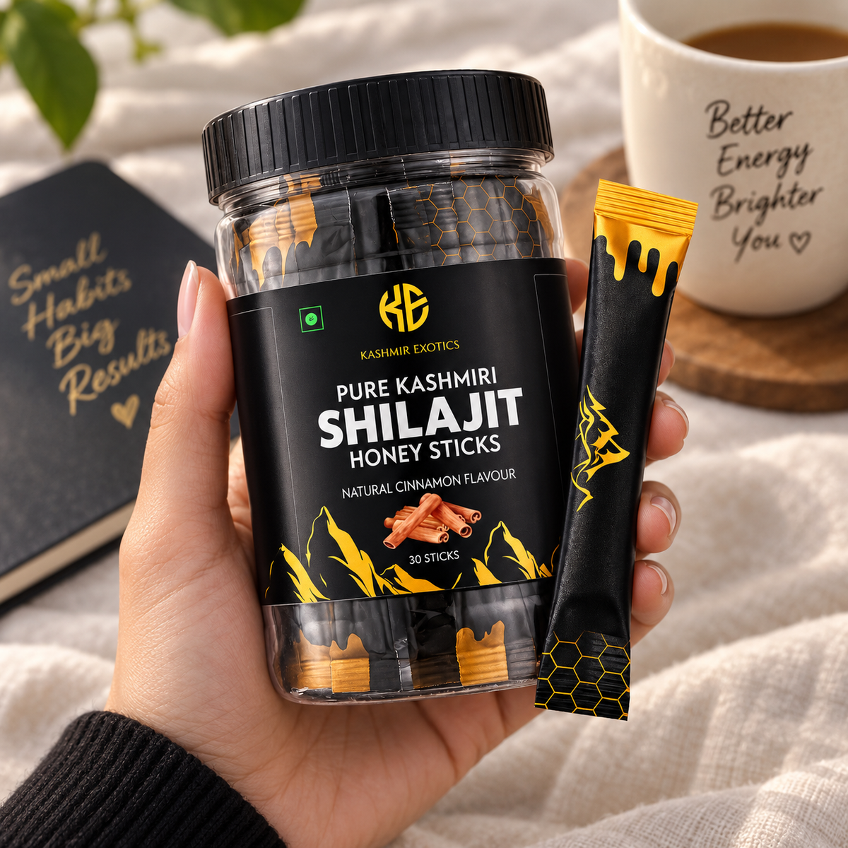 Pure Kashmiri Shilajit Honey stick Cinnamon flavour (30 sticks)