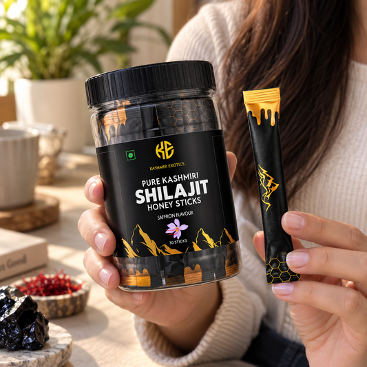 Pure Kashmiri Shilajit Honey stick Saffron flavour (30 sticks)