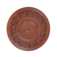 Handcrafted walnut wood carved saucer (6 x 6 x 1 Inches)