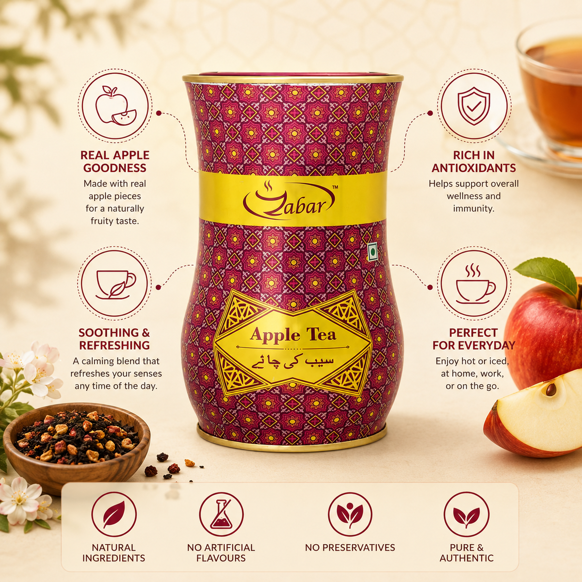 Zabar Kashmiri Apple Tea 100g
