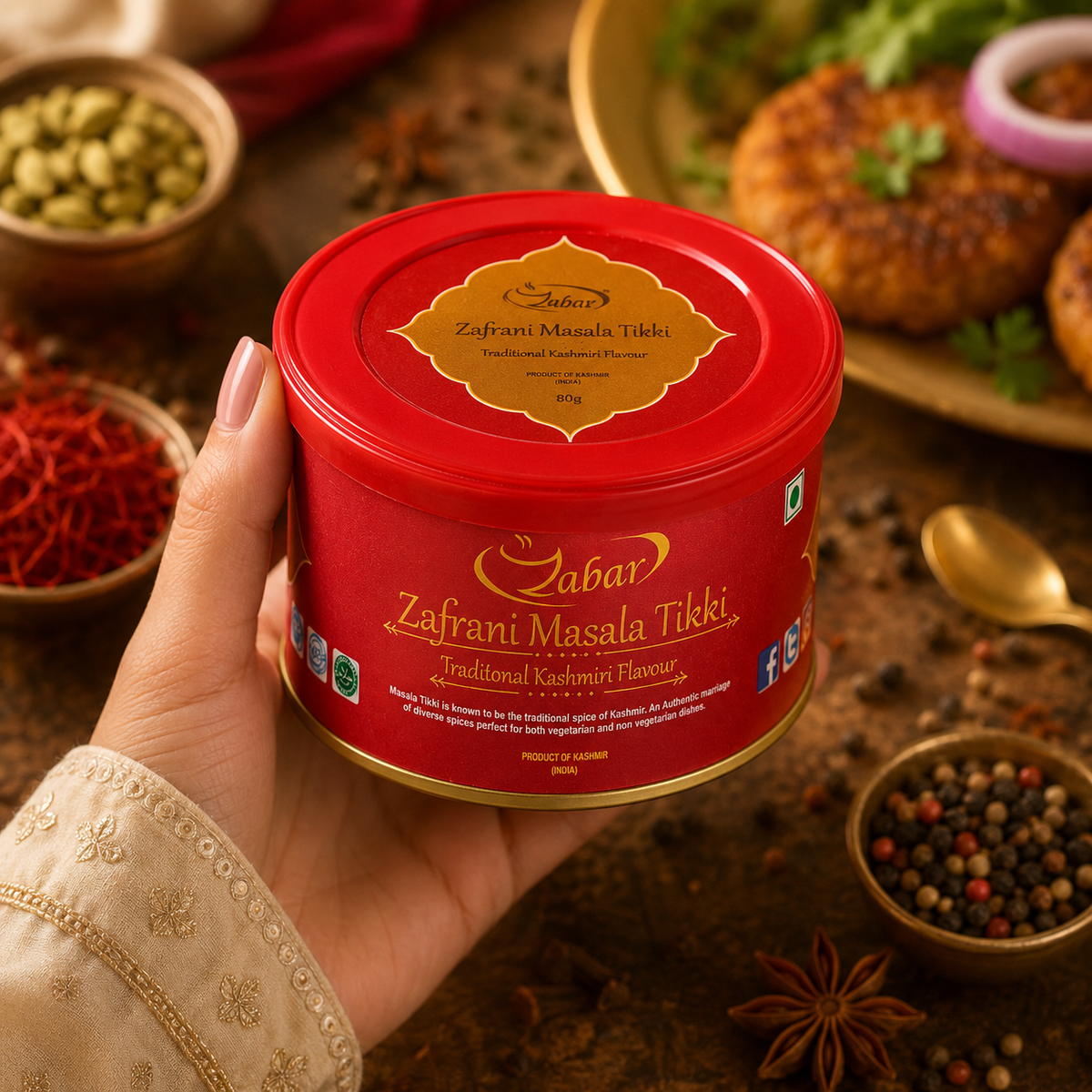 Zabar Zaffrani Masala Tikki 200 gm